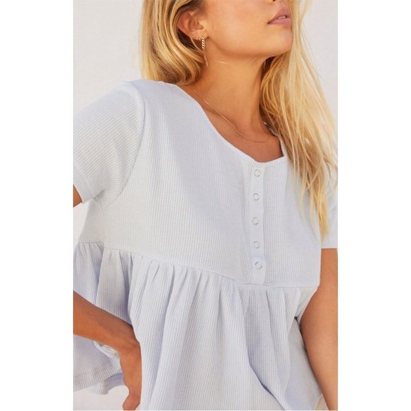 Waffle Knit Peplum - Picture 4 of 10